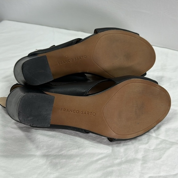 Franco Sarto Thick Buckle Strap Heeled Sandals, 8 - Picture 8 of 9